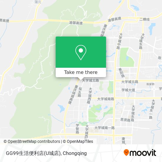 GG99生活便利店(U城店) map