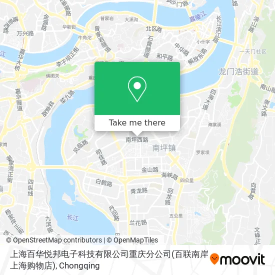 上海百华悦邦电子科技有限公司重庆分公司(百联南岸上海购物店) map