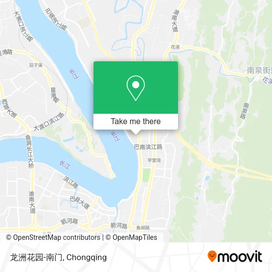 龙洲花园-南门 map