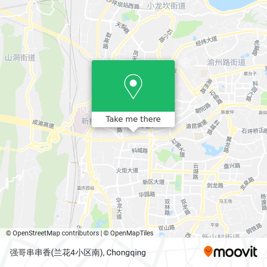 强哥串串香(兰花4小区南) map