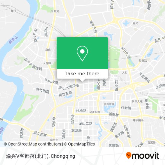 渝兴V客部落(北门) map