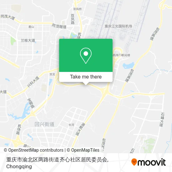 重庆市渝北区两路街道齐心社区居民委员会 map