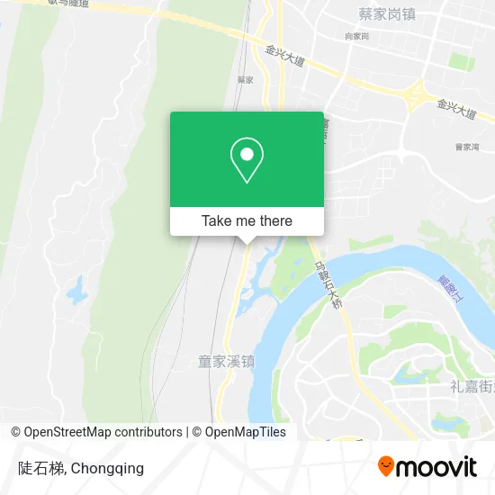 陡石梯 map