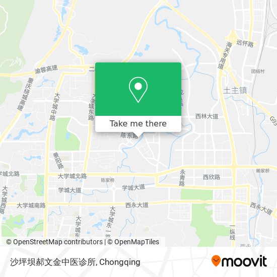 沙坪坝郝文金中医诊所 map