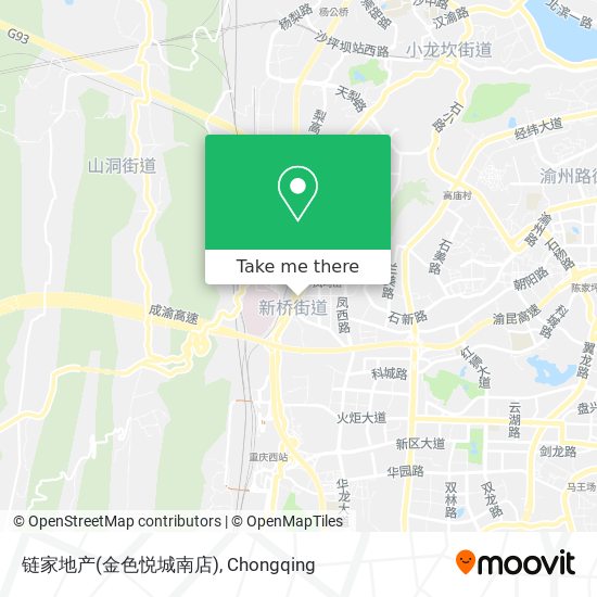 链家地产(金色悦城南店) map