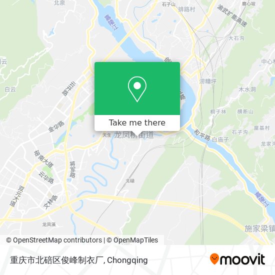 重庆市北碚区俊峰制衣厂 map