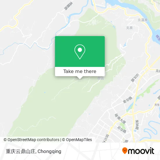 重庆云鼎山庄 map