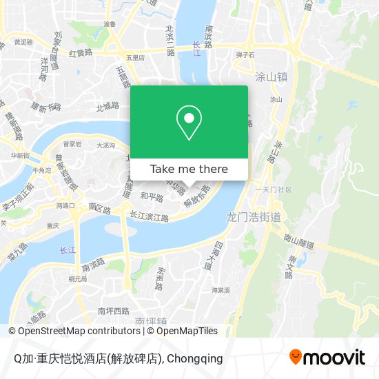 Q加·重庆恺悦酒店(解放碑店) map