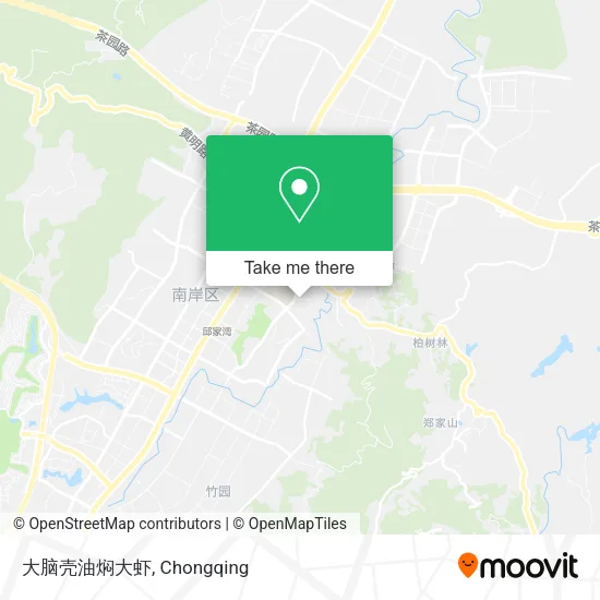大脑壳油焖大虾 map