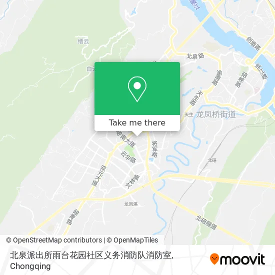北泉派出所雨台花园社区义务消防队消防室 map