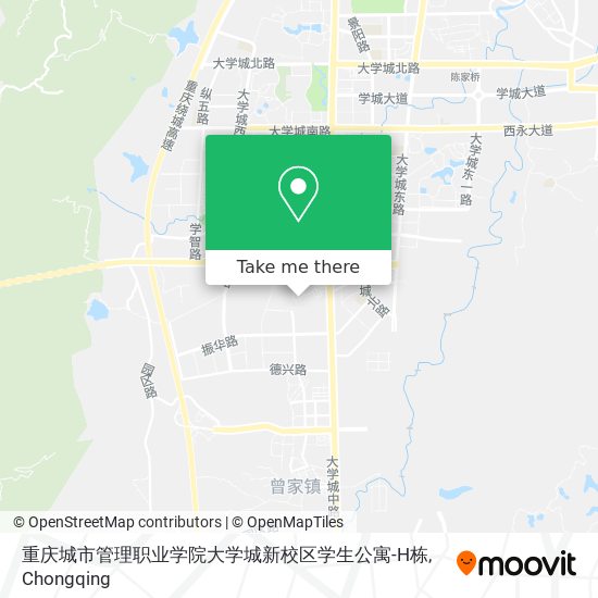 重庆城市管理职业学院大学城新校区学生公寓-H栋 map
