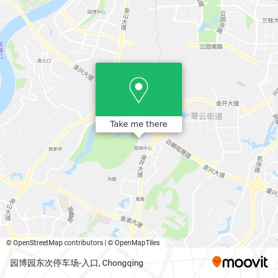 园博园东次停车场-入口 map
