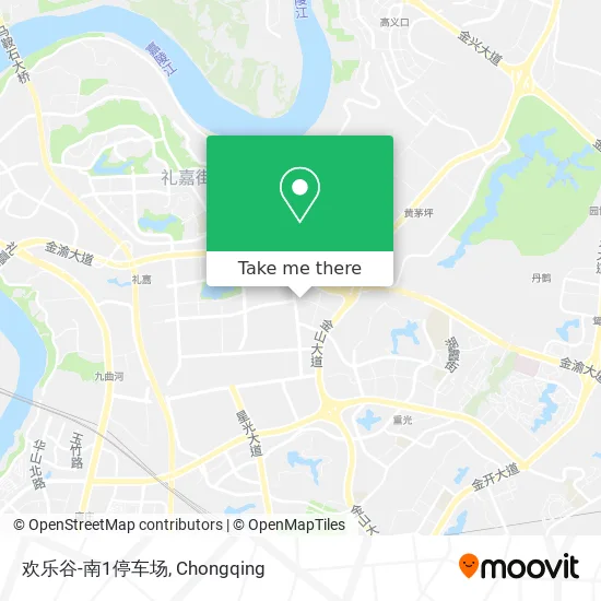 欢乐谷-南1停车场 map