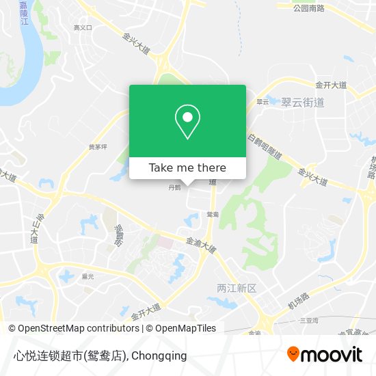 心悦连锁超市(鸳鸯店) map
