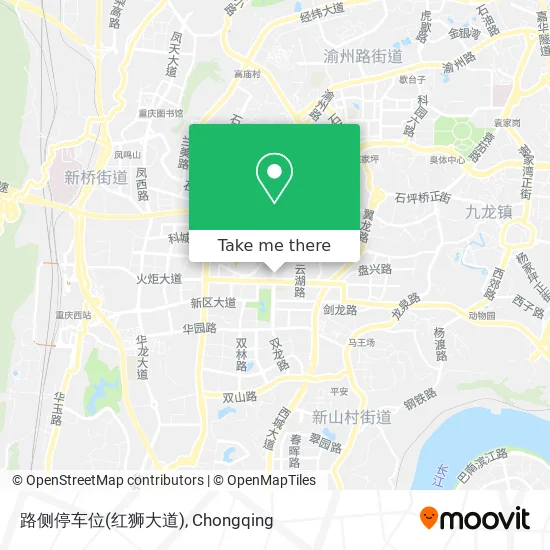 路侧停车位(红狮大道) map