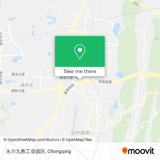 永川九教工业园区 map