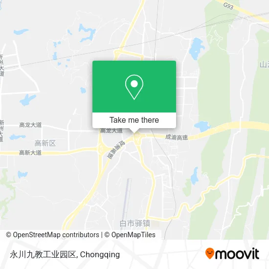 永川九教工业园区 map