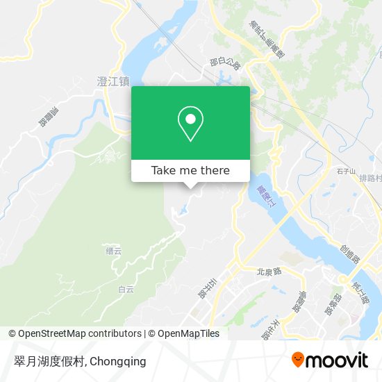 翠月湖度假村 map
