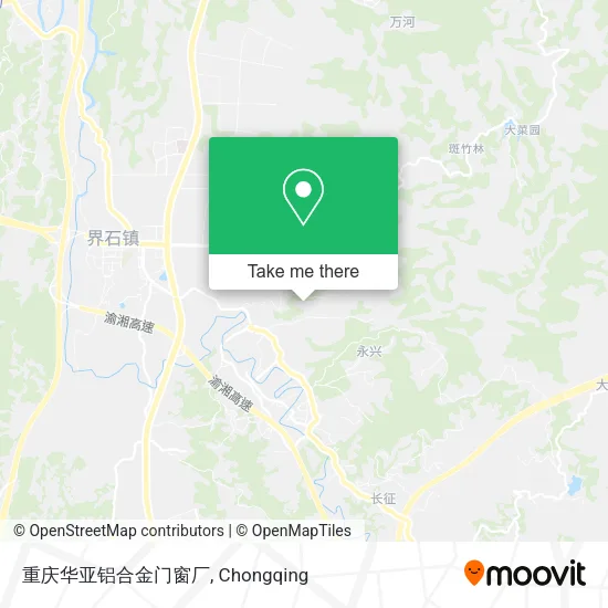 重庆华亚铝合金门窗厂 map