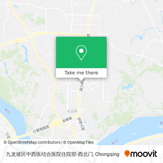 九龙坡区中西医结合医院住院部-西北门 map