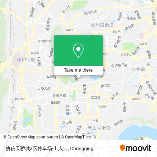 协信天骄城a区停车场-出入口 map