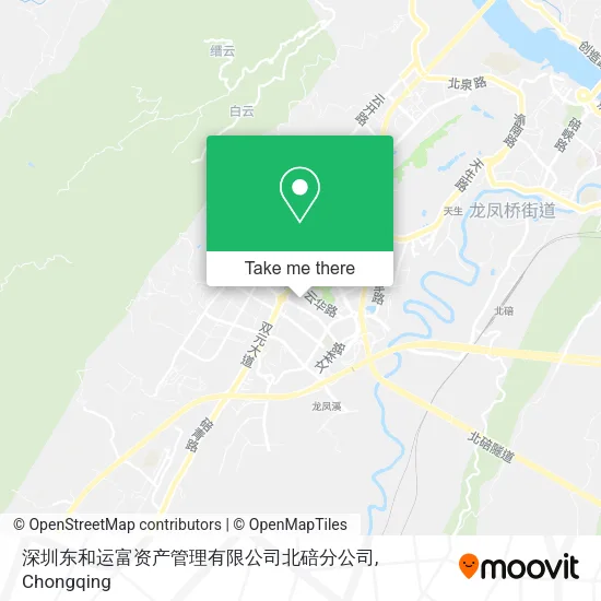 深圳东和运富资产管理有限公司北碚分公司 map