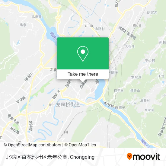 北碚区荷花池社区老年公寓 map