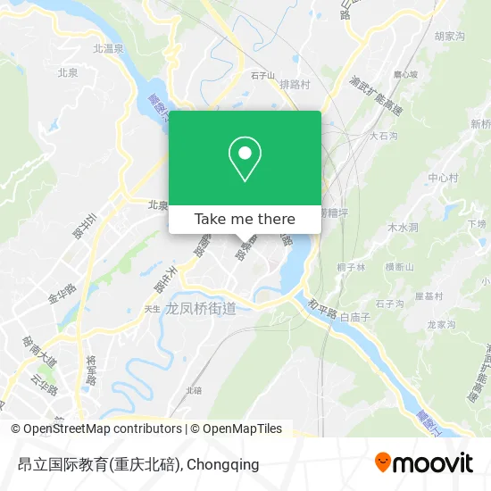 昂立国际教育(重庆北碚) map