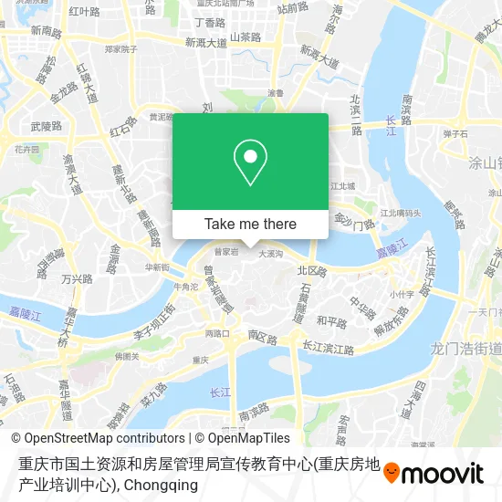 重庆市国土资源和房屋管理局宣传教育中心(重庆房地产业培训中心) map