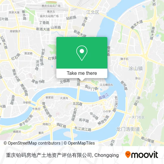 重庆铂码房地产土地资产评估有限公司 map