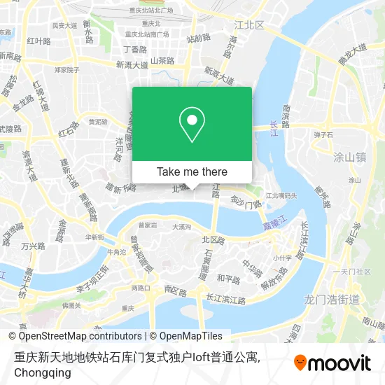 重庆新天地地铁站石库门复式独户loft普通公寓 map