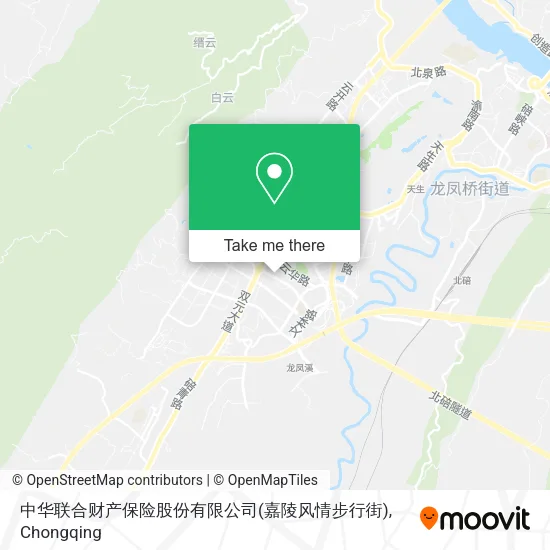 中华联合财产保险股份有限公司(嘉陵风情步行街) map