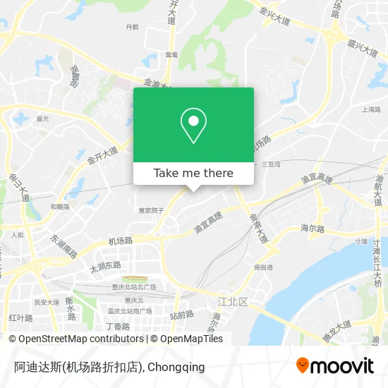 阿迪达斯(机场路折扣店) map