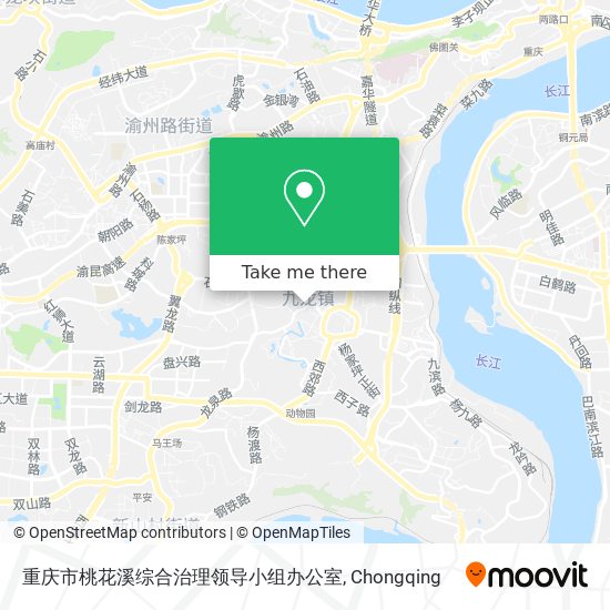 重庆市桃花溪综合治理领导小组办公室 map