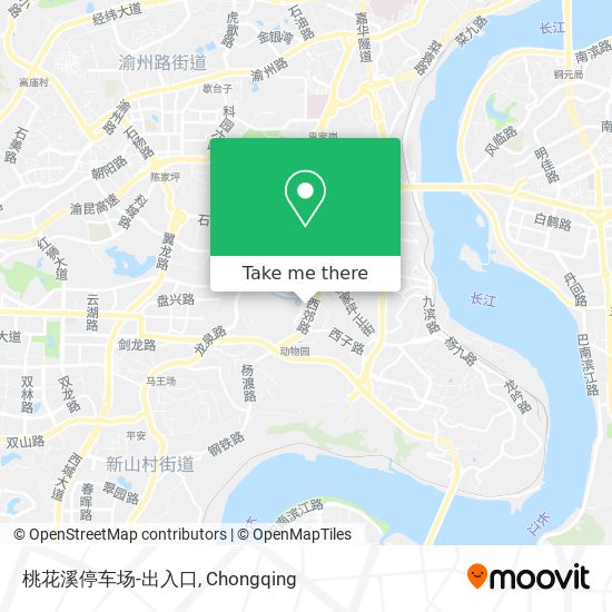 桃花溪停车场-出入口 map