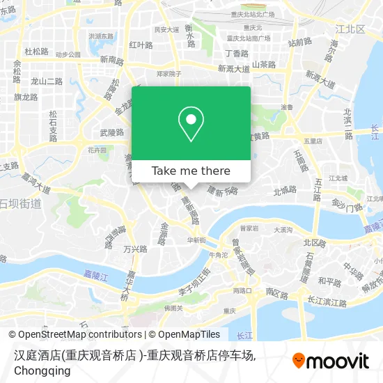汉庭酒店(重庆观音桥店 )-重庆观音桥店停车场 map