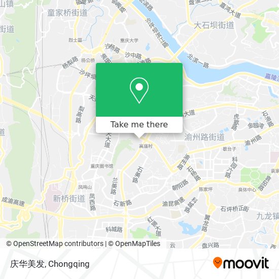 庆华美发 map