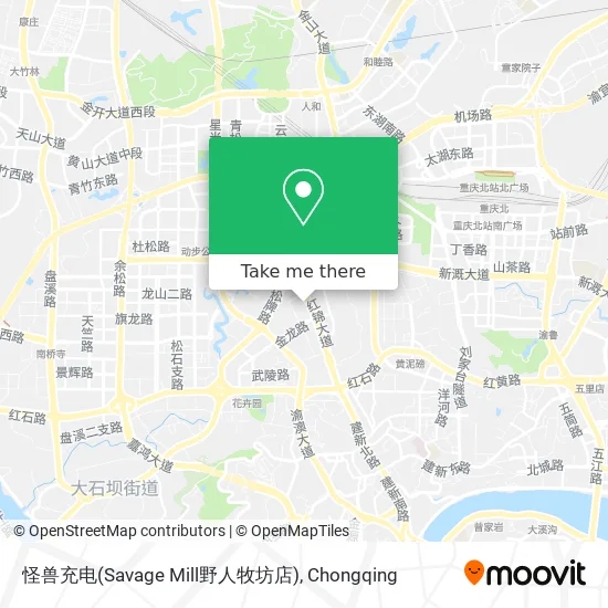 怪兽充电(Savage Mill野人牧坊店) map