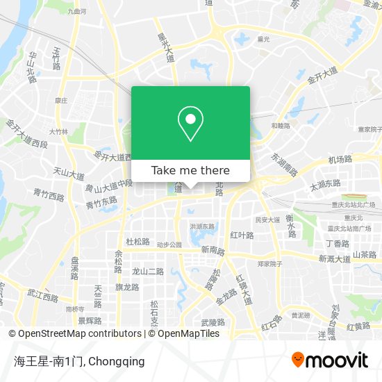 海王星-南1门 map