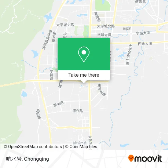 响水岩 map