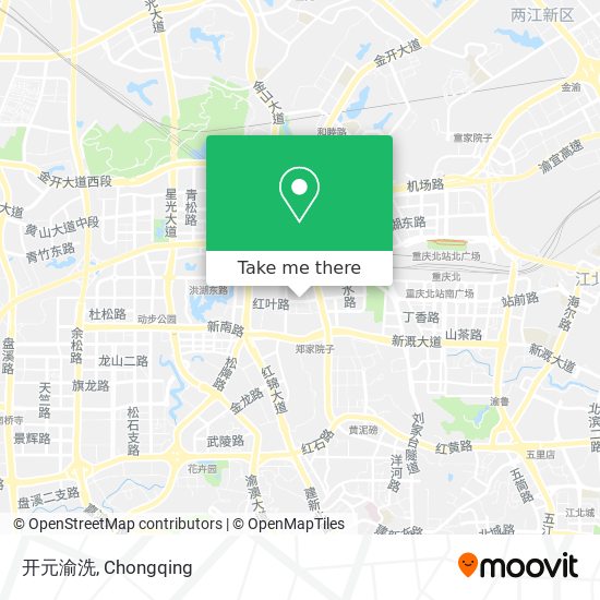 开元渝洗 map