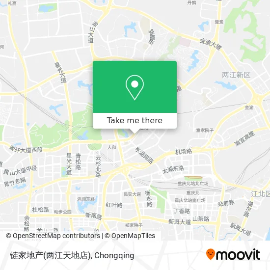 链家地产(两江天地店) map