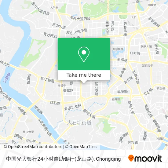 中国光大银行24小时自助银行(龙山路) map