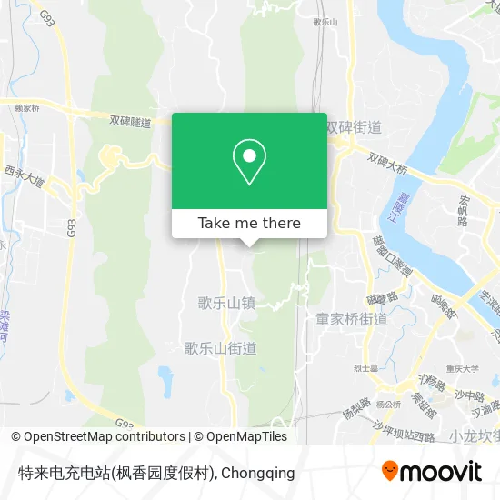 特来电充电站(枫香园度假村) map