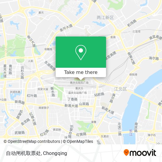 自动闸机取票处 map