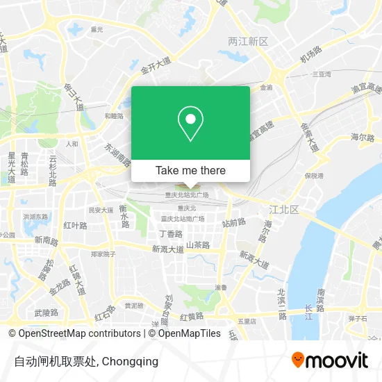 自动闸机取票处 map