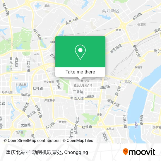 重庆北站-自动闸机取票处 map