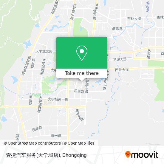 壹捷汽车服务(大学城店) map