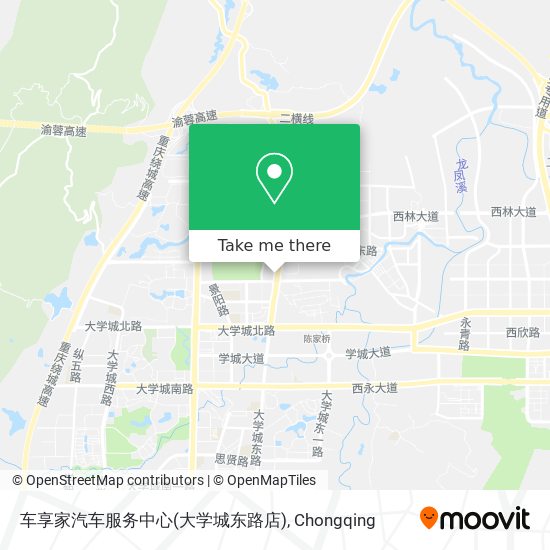 车享家汽车服务中心(大学城东路店) map