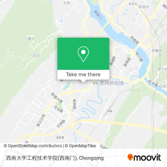 西南大学工程技术学院(西南门) map
